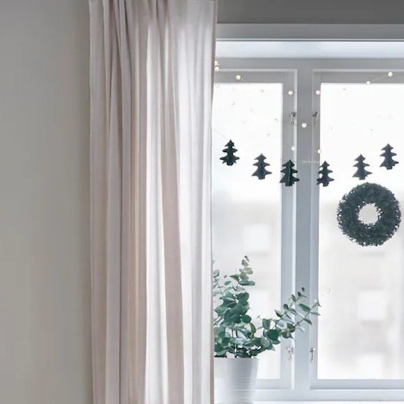 IKEA VINTER 2021 Garland, handmade Christmas tree shaped/green, 2 yard - Picture 4 of 15